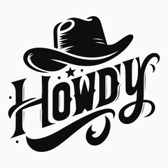 Western Cowboy Tees Howdy T-Shirt,Cowboy Design,Howdy Design