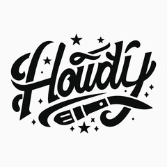 Western Cowboy Tees Howdy T-Shirt,Cowboy Design,Howdy Design