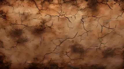 Gordijnen earth texture, dry earth background © Gomez