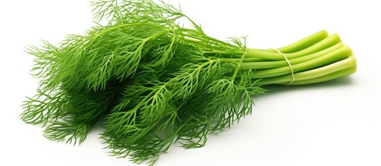 Green vegetables on a white surface
