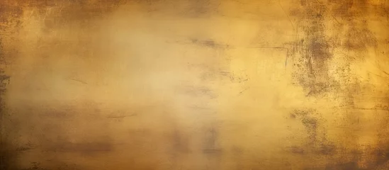 Fotobehang A gold surface with a faded texture © Ilgun