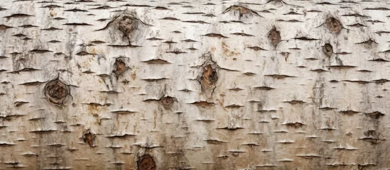 Fototapeten Close-up of tree trunk with textured bark © Ilgun