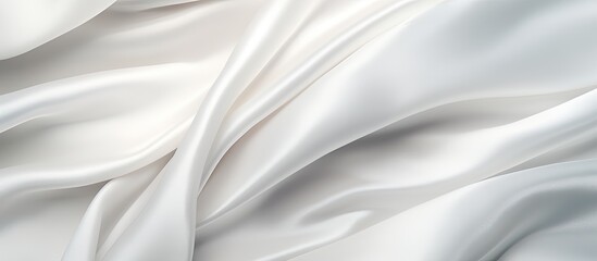 Obraz premium A detailed view of a white textile material set against a black background