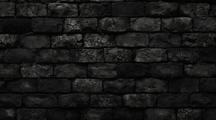 Fototapeta premium black brick background