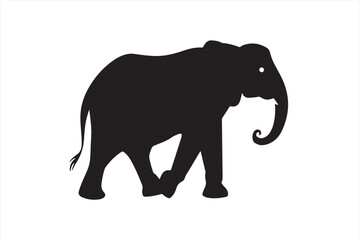 silhouette of elephant