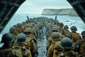 Streamlining Soldier Landings: Allied Forces Simplify Access to Normandy Beaches