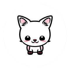 Obraz premium A cute cartoon Dog. Perfect for sticker, t-shirt or Design template. generative AI. V