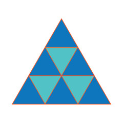 triangle icon vector illustration design template