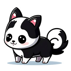 Obraz premium A cute cartoon Dog. Perfect for sticker, t-shirt or Design template. generative AI. V