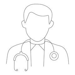 Happy doctor day single line art of world health day good for world health day celebrate. line art. illustration.