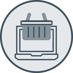 Ecommerce Line Fill Circle Icon