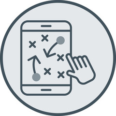 Algorithm Update Line Fill Circle Icon