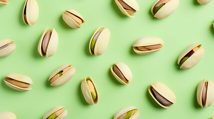 Background filled with rich pistachios