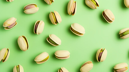 Background filled with rich pistachios