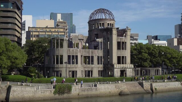 Effects of Nuclear war and Atomic weapons - The Atomic Bomb Dome Genbaku Peace Memorial in Hiroshima, Japan