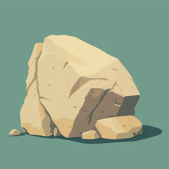 a rock