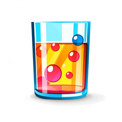 Drink Icon, beverage symbol, liquid representation сreated with Generative Ai