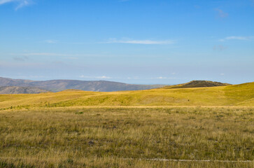 Sunlight at dusk in the mountains of the Serra do Cip&oacute; region in Minas Gerais, Brazil
