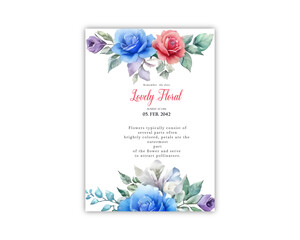 Wedding card background invite vector template greeting card design 