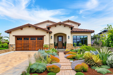 Beautiful Modern Spanish Style Home Exterior, Modern Home