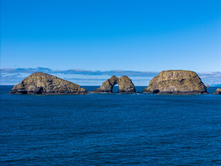 Three Arch Rocks Oceanside Pacific City Oregon Coast Highway 101  Drone View 3