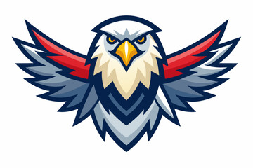 american eagle design vector white background simple Art