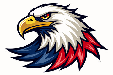 american eagle design vector white background simple Art
