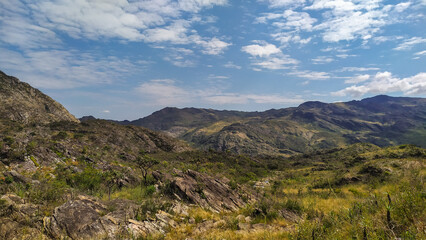 Mountains in the state of Minas Gerais in Brazil. They are part of the Serra do Cipó region.