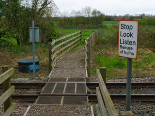 railroad crossing sign