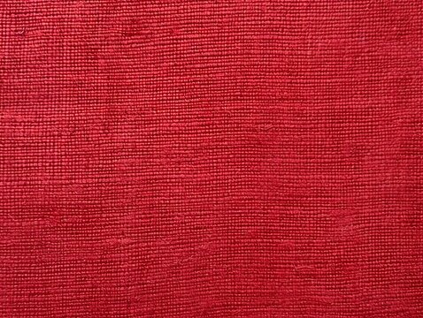 Red raw burlap cloth for photo background