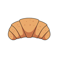 Isolated delicious french croissant