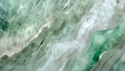 Fototapeta premium Tło abstrakcyjne do projektu, tekstura marmuru, zielony wzór w kształcie fal, tapeta