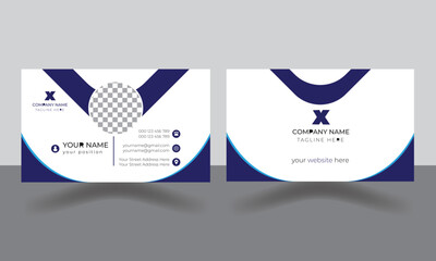elegant professional corporate business card template.