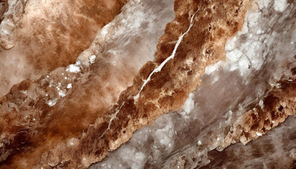 Brązowe tło abstrakcyjne do projektu, tekstura marmuru, wzór w kształcie fal, tapeta
