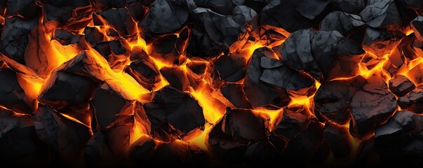 Burning coals