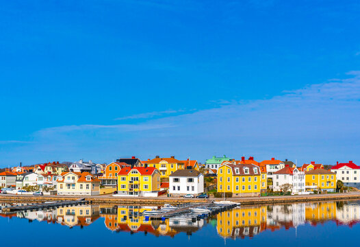Colorful houses in Karlskrona