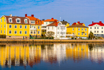 Colorful houses in Karlskrona