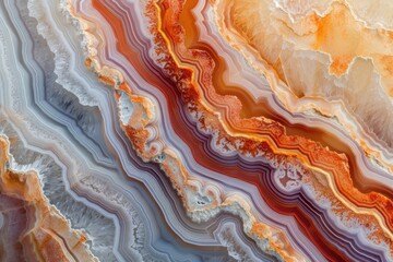 Macro photograph of the curving linear pattern in an agate from botswana - obrazy, fototapety, plakaty
