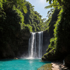 Fototapeta na wymiar waterfall