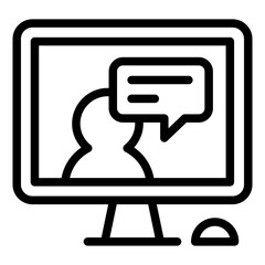 Webinar online course icon