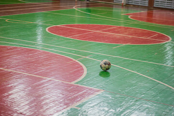 soccer ball at a futsal competition