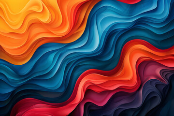 An abstract background suitable for celebrating National Humor Month, featuring colorful and playful elements. - Powered by Adobe