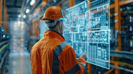 Augmented reality building inspections with real-time data overlays and diagnostics, solid color background, 4k, ultra hd