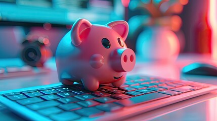 Automated personal finance tool helping individuals manage budgets and investments, solid color background, 4k, ultra hd