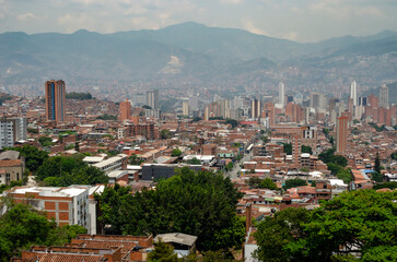 Paisaje Medellín desde Barrio Buenos Aires