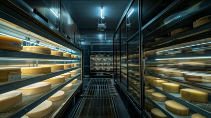 cheeses in ripening chambers generative ai