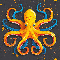 Seamless Octopus Pattern for Ocean Decor