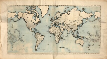 A Vintage and Artistic Shirt Print Design Featuring Intricate Maps