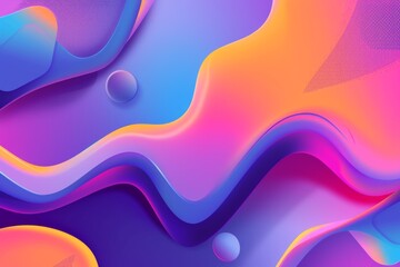 Captivate with visually appealing liquid design: vibrant gradient banner