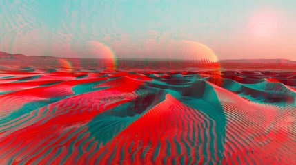 Deurstickers A psychedelic or surreal landscape © CaptainMCity